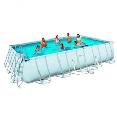 Каркасный прямоугольный бассейн Bestway 56470 (671х366х132 см) фильтр-насос, тент, лестница