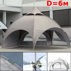 Dome шатер со стенками 6 м, бежевый