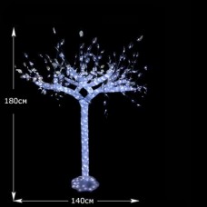 LED Хрустальная скульптура "Дерево", высота 1,8 м