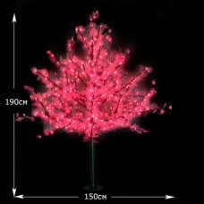 LED дерево "Клен" цвет красный 1,9 м