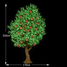 LED дерево персик, высота 320 см