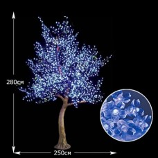 LED-Дерево "Сакура " имитация, цвет синий, высота 2.8м