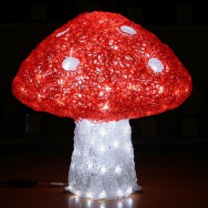 3D-LED Фигура "Мухомор средний", 48 см