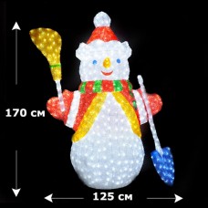 Светящаяся фигура "Снеговик", 170 см
