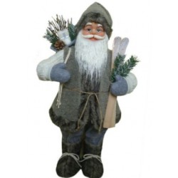 Фигура Дед Мороз высота 61 см (серый)