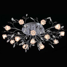 Потолочная люстра с пультом ДУ Eurosvet 5122/16 хром/белый