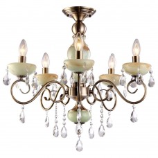 Потолочная люстра Arte Lamp Onyx Green A9592PL-5AB Потолочная люстра Arte Lamp Onyx Green A9592PL-5AB