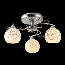 Потолочная люстра Eurosvet 70204/3 хром/белый Потолочная люстра Eurosvet 70204/3 хром/белый