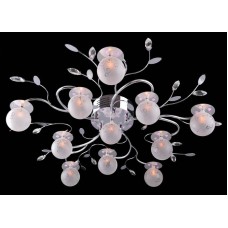 Потолочная люстра с пультом ДУ Eurosvet 4845/11 хром/синий+красный+фиолетовый