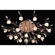 Потолочная люстра с пультом ДУ Eurosvet 5122/16 золото/белый