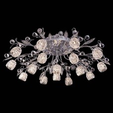 Потолочная люстра с пультом ДУ Eurosvet 5120/16 хром/синий+красный+фиолетовый