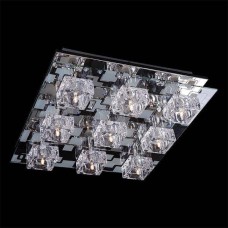 Потолочная люстра с пультом ДУ Eurosvet 5429/9 хром/синий+красный+фиолетовый