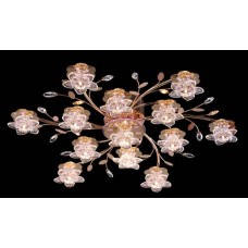 Потолочная люстра с пультом ДУ Eurosvet 4854/13 золото/синий+красный+фиолетовый