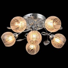 Потолочная люстра Eurosvet 70215/6 хром/белый Потолочная люстра Eurosvet 70215/6 хром/белый