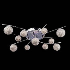 Потолочная люстра с пультом ДУ Eurosvet 80009/11 хром/синий+красный+фиолетовый