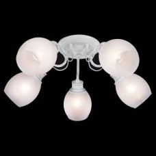 Потолочная люстра Eurosvet 70029/5 белый с серебром Потолочная люстра Eurosvet 70029/5 белый с серебром