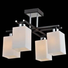 Потолочная люстра Eurosvet 70018/4 хром/венге Потолочная люстра Eurosvet 70018/4 хром/венге