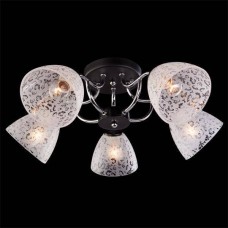 Потолочная люстра Eurosvet 9658/5 хром/венге