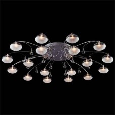 Потолочная люстра с пультом ДУ Eurosvet 4894/18 хром/синий+красный+фиолетовый