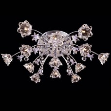 Потолочная люстра с пультом ДУ Eurosvet 4928/13 хром/бело-голубой