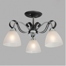 Потолочная люстра Eurosvet Шарлиз 30090/3 хром/черный