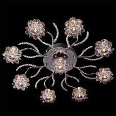 Потолочная люстра с пультом ДУ Eurosvet 4831/9 хром/синий+красный+фиолетовый