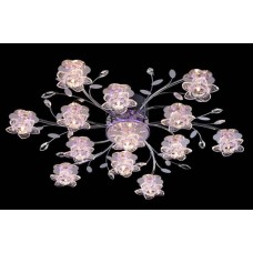 Потолочная люстра с пультом ДУ Eurosvet 4854/13 хром/синий+красный+фиолетовый