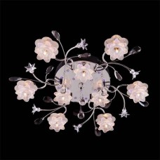 Потолочная люстра с пультом ДУ Eurosvet 4853/9 хром/синий+красный+фиолетовый