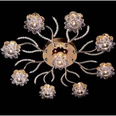 Потолочная люстра с пультом ДУ Eurosvet 4831/9 золото/синий+красный+фиолетовый