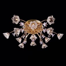 Потолочная люстра с пультом ДУ Eurosvet 4928/13 золото/бело-голубой