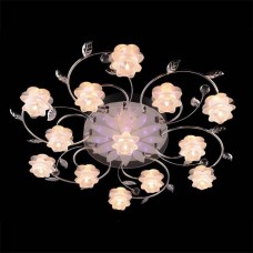 Потолочная люстра с пультом ДУ Eurosvet 4898/13 хром/синий+красный+фиолетовый