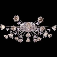 Потолочная люстра с пультом ДУ Eurosvet 4928/17 хром/бело-голубой