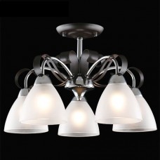 Потолочная люстра Eurosvet Шарлиз 30090/5 хром/черный