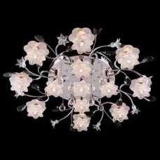 Потолочная люстра с пультом ДУ Eurosvet 4853/13 хром/синий+красный+фиолетовый