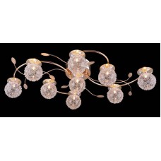 Потолочная люстра с пультом ДУ Eurosvet 4800/9 золото/синий+красный+фиолетовый