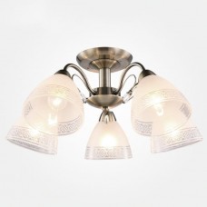 Потолочная люстра Eurosvet Виктория 30105/5 античная бронза Потолочная люстра Eurosvet Виктория 30105/5 античная бронза