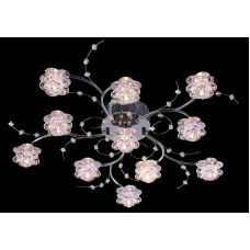 Потолочная люстра с пультом ДУ Eurosvet 4836/11 хром/синий+красный+фиолетовый