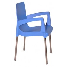 Кресло RICCO пластиковое на металлокаркасе