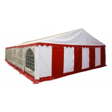 Большой шатер павильон 8х12 Белый, красный