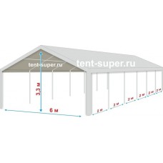 Большой шатер «Супер» 6х12м, со стенками