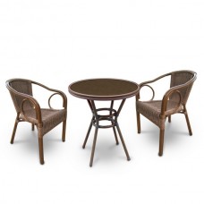 Комплект мебели A1007/A2010A-AD63 Cappuccino (2+1)