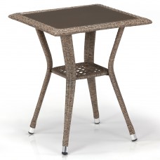Стол из иск. ротанга T25-W56-50x50 Light brown