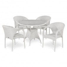 Комплект мебели из иск. ротанга T220CW/Y290W-W2 White (4+1)