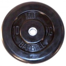 Диск обрезиненный черный MB Barbell d-31 10 кг
