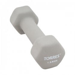 Гантель неопреновая Torres 1.5 кг арт.PL550115