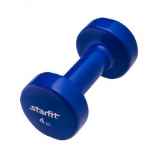 Гантель виниловая StarFit DB-101 4 кг темно-синяя