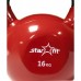Гиря чугунная с виниловым покрытием StarFit DB-40 16 кг красная
