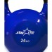 Гиря чугунная с виниловым покрытием StarFit DB-401 24 кг темно-синяя