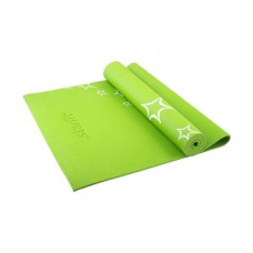 Коврик для йоги StarFit FM-102 (173x61x0,3 см) с рисунком зеленый