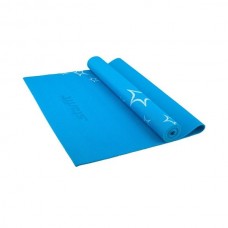 Коврик для йоги StarFit FM-102 (173x61x0,3 см) с рисунком синий